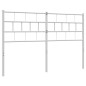 vidaXL Kopfteil Metall Weiß 120 cm