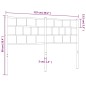 vidaXL Kopfteil Metall Weiß 120 cm