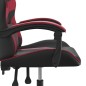 Gaming-Stuhl Drehbar Schwarz und Weinrot Kunstleder Gaming-Stuhl Drehbar Schwarz und Weinrot Kunstleder