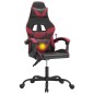 Gaming-Stuhl Drehbar Schwarz und Weinrot Kunstleder Gaming-Stuhl Drehbar Schwarz und Weinrot Kunstleder