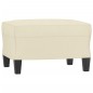 vidaXL 3-tlg. Sofagarnitur mit Kissen Creme Kunstleder vidaXL 3-tlg. Sofagarnitur mit Kissen Creme Kunstleder