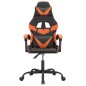 Gaming-Stuhl Drehbar Schwarz und Orange Kunstleder Gaming-Stuhl Drehbar Schwarz und Orange Kunstleder