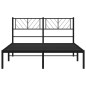 vidaXL Bettgestell mit Kopfteil Metall Schwarz 120x200 cm vidaXL Bettgestell mit Kopfteil Metall Schwarz 120x200 cm