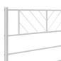 vidaXL Bettgestell mit Kopfteil Metall Weiß 183x213 cm vidaXL Bettgestell mit Kopfteil Metall Weiß 183x213 cm