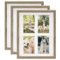vidaXL 3D-Box-Bilderrahmen 3 Stk. Natur 28x35 cm für 4x(10x15 cm) Bild vidaXL 3D-Box-Bilderrahmen 3 Stk. Natur 28x35 cm für 4x(10x15 cm) Bild