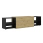 FMD TV-Schrank 194,5x39,9x49,2 cm Artisan-Eiche und Schwarz FMD TV-Schrank 194,5x39,9x49,2 cm Artisan-Eiche und Schwarz