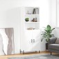 vidaXL Highboard Hochglanz-Weiß 69,5x34x180 cm Holzwerkstoff vidaXL Highboard Hochglanz-Weiß 69,5x34x180 cm Holzwerkstoff
