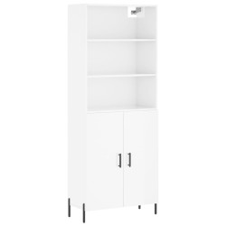 vidaXL Highboard Hochglanz-Weiß 69,5x34x180 cm Holzwerkstoff