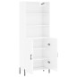 vidaXL Highboard Hochglanz-Weiß 69,5x34x180 cm Holzwerkstoff vidaXL Highboard Hochglanz-Weiß 69,5x34x180 cm Holzwerkstoff