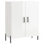 vidaXL Highboard Hochglanz-Weiß 69,5x34x180 cm Holzwerkstoff vidaXL Highboard Hochglanz-Weiß 69,5x34x180 cm Holzwerkstoff