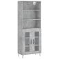 vidaXL Highboard Betongrau 69,5x34x180 cm Holzwerkstoff vidaXL Highboard Betongrau 69,5x34x180 cm Holzwerkstoff