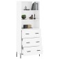 vidaXL Highboard Hochglanz-Weiß 69,5x34x180 cm Holzwerkstoff vidaXL Highboard Hochglanz-Weiß 69,5x34x180 cm Holzwerkstoff