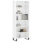 vidaXL Highboard Hochglanz-Weiß 69,5x32,5x180 cm Holzwerkstoff vidaXL Highboard Hochglanz-Weiß 69,5x32,5x180 cm Holzwerkstoff
