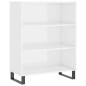 vidaXL Highboard Hochglanz-Weiß 69,5x32,5x180 cm Holzwerkstoff vidaXL Highboard Hochglanz-Weiß 69,5x32,5x180 cm Holzwerkstoff
