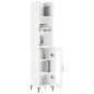 vidaXL Highboard Hochglanz-Weiß 34,5x34x180 cm Holzwerkstoff vidaXL Highboard Hochglanz-Weiß 34,5x34x180 cm Holzwerkstoff