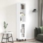 vidaXL Highboard Hochglanz-Weiß 34,5x34x180 cm Holzwerkstoff vidaXL Highboard Hochglanz-Weiß 34,5x34x180 cm Holzwerkstoff