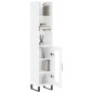 vidaXL Highboard Hochglanz-Weiß 34,5x34x180 cm Holzwerkstoff vidaXL Highboard Hochglanz-Weiß 34,5x34x180 cm Holzwerkstoff