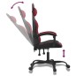 Gaming-Stuhl Drehbar Schwarz und Weinrot Kunstleder Gaming-Stuhl Drehbar Schwarz und Weinrot Kunstleder