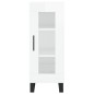 vidaXL Highboard Hochglanz-Weiß 34,5x34x180 cm Holzwerkstoff vidaXL Highboard Hochglanz-Weiß 34,5x34x180 cm Holzwerkstoff
