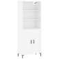 vidaXL Highboard Hochglanz-Weiß 69,5x34x180 cm Holzwerkstoff vidaXL Highboard Hochglanz-Weiß 69,5x34x180 cm Holzwerkstoff