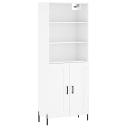 vidaXL Highboard Hochglanz-Weiß 69,5x34x180 cm Holzwerkstoff