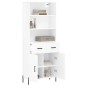 vidaXL Highboard Hochglanz-Weiß 69,5x34x180 cm Holzwerkstoff vidaXL Highboard Hochglanz-Weiß 69,5x34x180 cm Holzwerkstoff