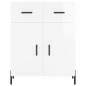 vidaXL Highboard Hochglanz-Weiß 69,5x34x180 cm Holzwerkstoff vidaXL Highboard Hochglanz-Weiß 69,5x34x180 cm Holzwerkstoff