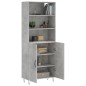vidaXL Highboard Betongrau 69,5x34x180 cm Holzwerkstoff vidaXL Highboard Betongrau 69,5x34x180 cm Holzwerkstoff