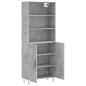 vidaXL Highboard Betongrau 69,5x34x180 cm Holzwerkstoff vidaXL Highboard Betongrau 69,5x34x180 cm Holzwerkstoff