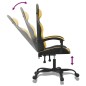 Gaming-Stuhl Drehbar Schwarz und Golden Kunstleder Gaming-Stuhl Drehbar Schwarz und Golden Kunstleder