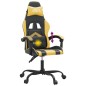 Gaming-Stuhl Drehbar Schwarz und Golden Kunstleder Gaming-Stuhl Drehbar Schwarz und Golden Kunstleder