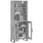 vidaXL Highboard Betongrau 69,5x34x180 cm Holzwerkstoff vidaXL Highboard Betongrau 69,5x34x180 cm Holzwerkstoff