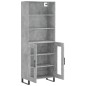 vidaXL Highboard Betongrau 69,5x34x180 cm Holzwerkstoff vidaXL Highboard Betongrau 69,5x34x180 cm Holzwerkstoff