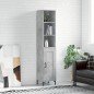 vidaXL Highboard Betongrau 34,5x34x180 cm Holzwerkstoff vidaXL Highboard Betongrau 34,5x34x180 cm Holzwerkstoff