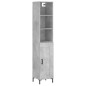 vidaXL Highboard Betongrau 34,5x34x180 cm Holzwerkstoff vidaXL Highboard Betongrau 34,5x34x180 cm Holzwerkstoff