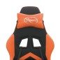 Gaming-Stuhl Drehbar Schwarz und Orange Kunstleder Gaming-Stuhl Drehbar Schwarz und Orange Kunstleder