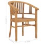 vidaXL 5-tlg. Garten-Essgruppe Massivholz Teak vidaXL 5-tlg. Garten-Essgruppe Massivholz Teak