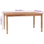 vidaXL 5-tlg. Garten-Essgruppe Massivholz Teak vidaXL 5-tlg. Garten-Essgruppe Massivholz Teak
