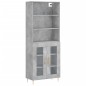 vidaXL Highboard Betongrau 69,5x34x180 cm Holzwerkstoff vidaXL Highboard Betongrau 69,5x34x180 cm Holzwerkstoff