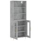 vidaXL Highboard Betongrau 69,5x34x180 cm Holzwerkstoff vidaXL Highboard Betongrau 69,5x34x180 cm Holzwerkstoff
