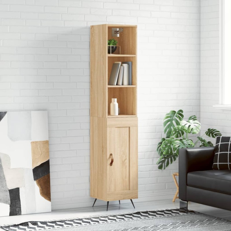 vidaXL Highboard Sonoma-Eiche 34,5x34x180 cm Holzwerkstoff vidaXL Highboard Sonoma-Eiche 34,5x34x180 cm Holzwerkstoff