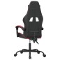 Gaming-Stuhl Drehbar Schwarz und Weinrot Kunstleder Gaming-Stuhl Drehbar Schwarz und Weinrot Kunstleder