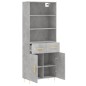 vidaXL Highboard Betongrau 69,5x34x180 cm Holzwerkstoff vidaXL Highboard Betongrau 69,5x34x180 cm Holzwerkstoff