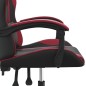 Gaming-Stuhl Drehbar Schwarz und Weinrot Kunstleder Gaming-Stuhl Drehbar Schwarz und Weinrot Kunstleder