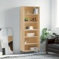 vidaXL Highboard Sonoma-Eiche 69,5x32,5x180 cm Holzwerkstoff vidaXL Highboard Sonoma-Eiche 69,5x32,5x180 cm Holzwerkstoff