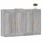 vidaXL Wandschränke 2 Stk. Grau Sonoma Holzwerkstoff vidaXL Wandschränke 2 Stk. Grau Sonoma Holzwerkstoff
