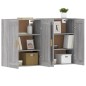 vidaXL Wandschränke 2 Stk. Grau Sonoma Holzwerkstoff vidaXL Wandschränke 2 Stk. Grau Sonoma Holzwerkstoff