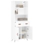 vidaXL Highboard Hochglanz-Weiß 69,5x34x180 cm Holzwerkstoff vidaXL Highboard Hochglanz-Weiß 69,5x34x180 cm Holzwerkstoff