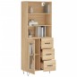 vidaXL Highboard Sonoma-Eiche 69,5x34x180 cm Holzwerkstoff