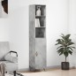 vidaXL Highboard Betongrau 34,5x34x180 cm Holzwerkstoff vidaXL Highboard Betongrau 34,5x34x180 cm Holzwerkstoff